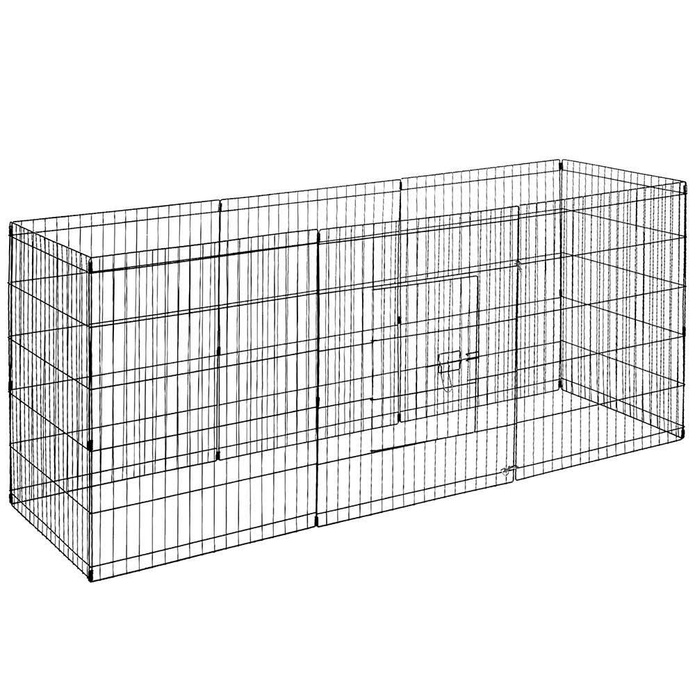 8 Panel Pet Dog Playpen Exercise Cage Enclosure M152385