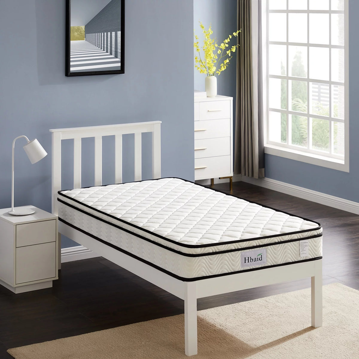 8 Inch Gel Memory Foam Hybrid Twin Mattress C671