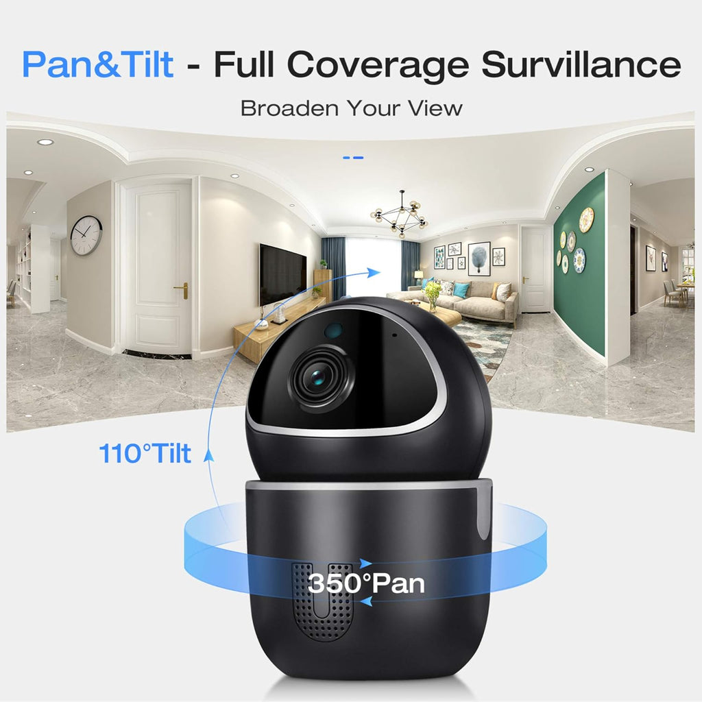 Indoor Security Camera with Motion Detection, Night Vision, 2-Way Audio G628