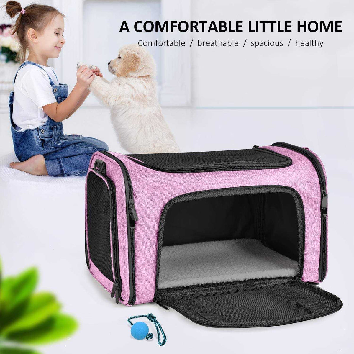Cat Dog Pet Carrier for Small Medium Cats up to 15 Lbs N5134