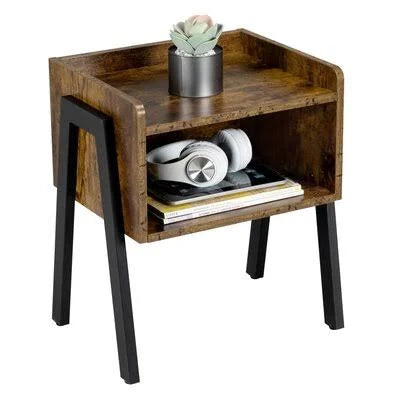 Tray Top End Table with Storage P9462