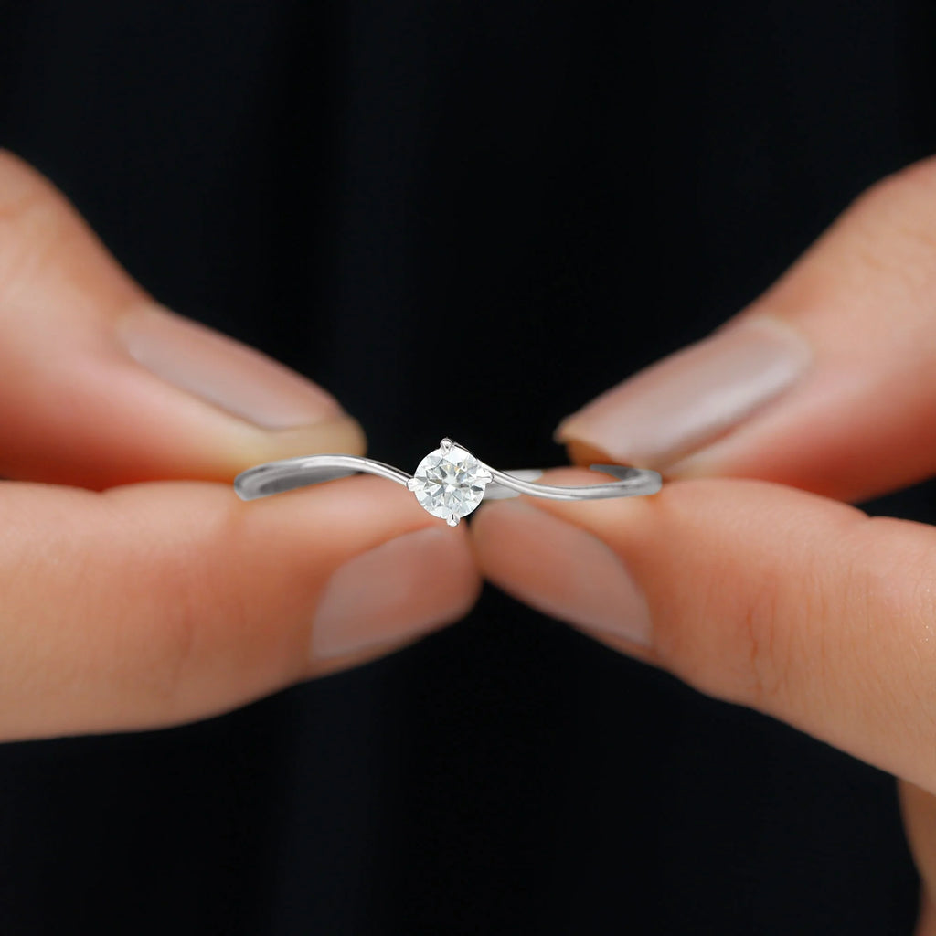 925 Sterling Silver Solitaire Ring C86803