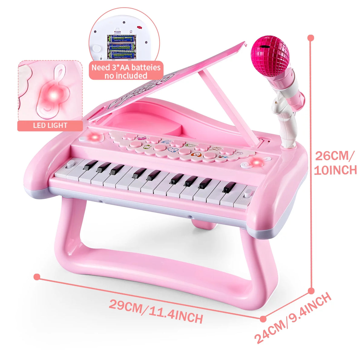 Toddler Piano Toys with Microphone L5205