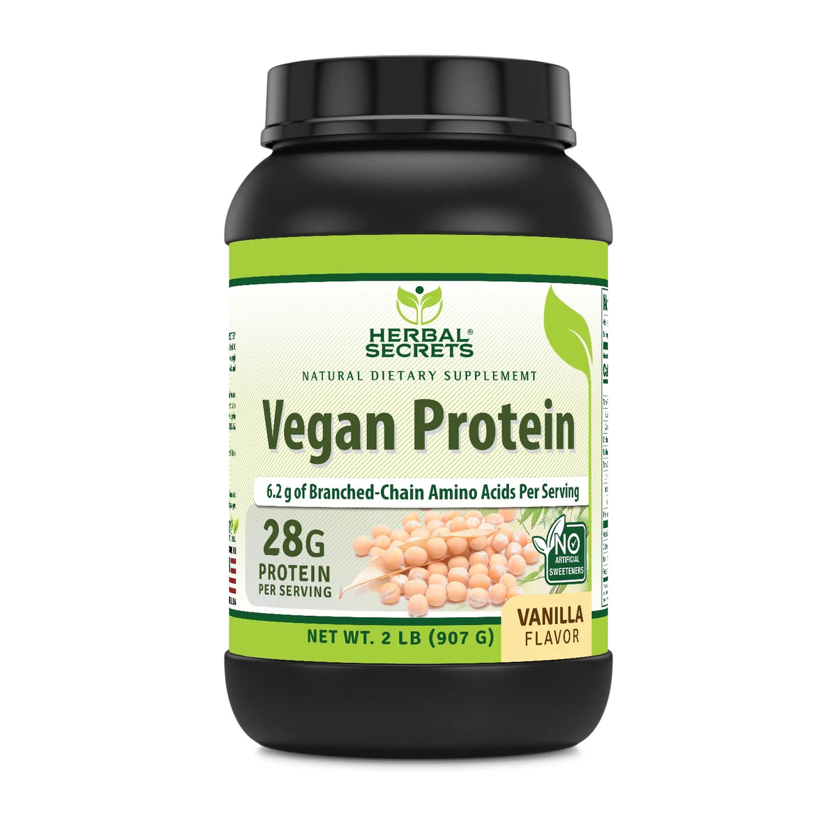 Vegan Pea Protein Powder 2 Lbs Vanilla T234