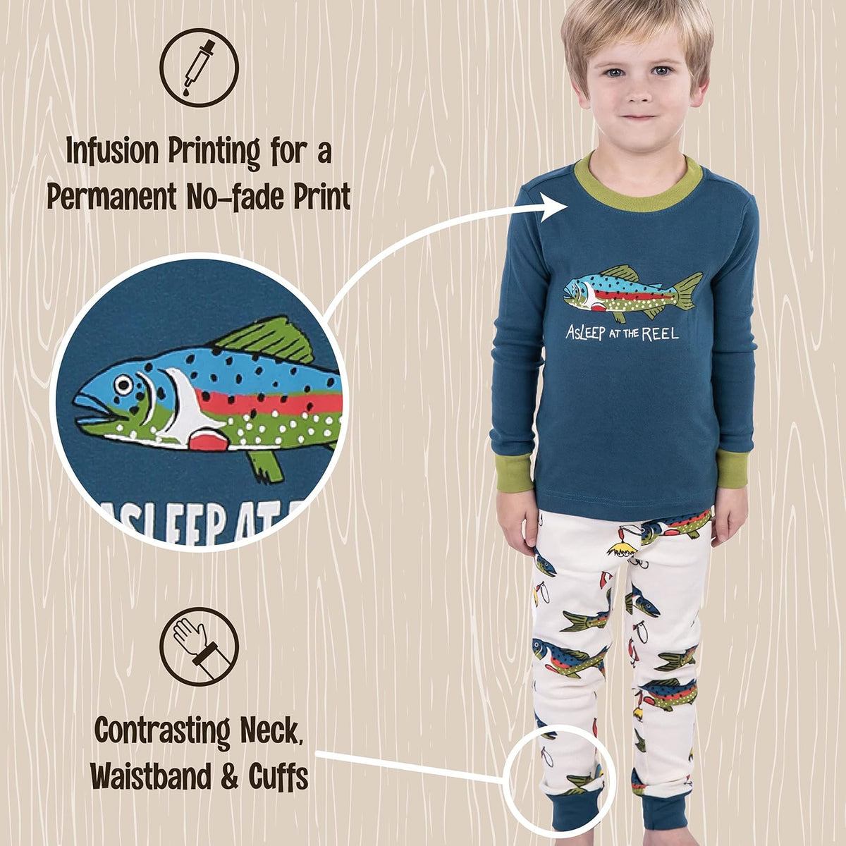 Warm Long-Sleeve Pajama Sets for Kids J244086