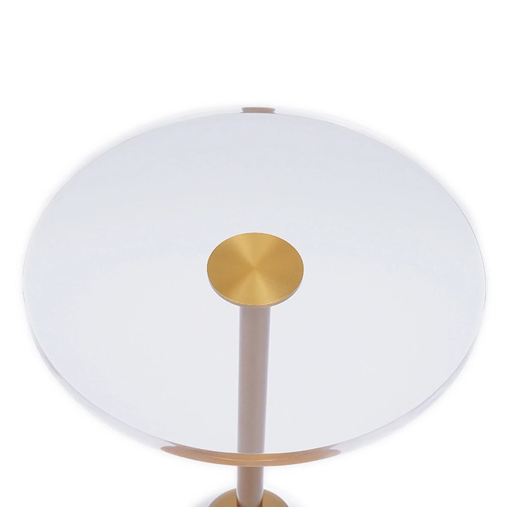 Clear Acrylic Round End Table W5117