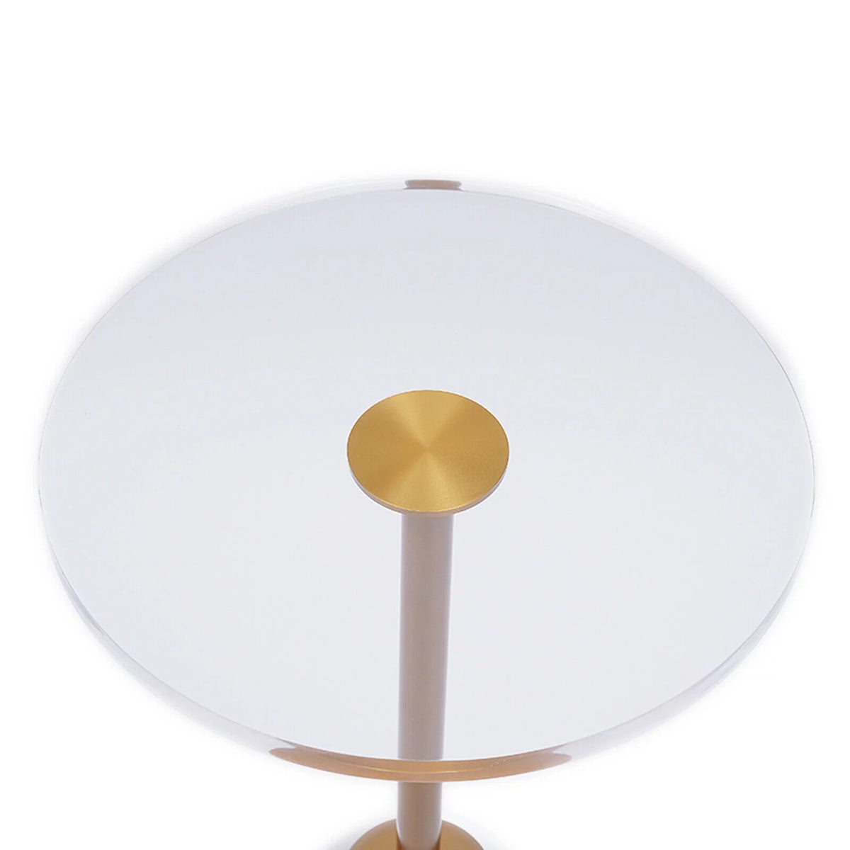 Clear Acrylic Round End Table W5117