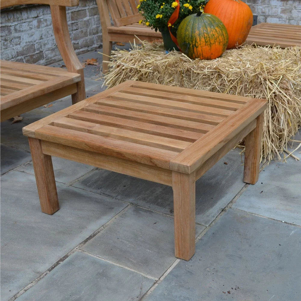 Teak Lounge Chair with Footstool N1302