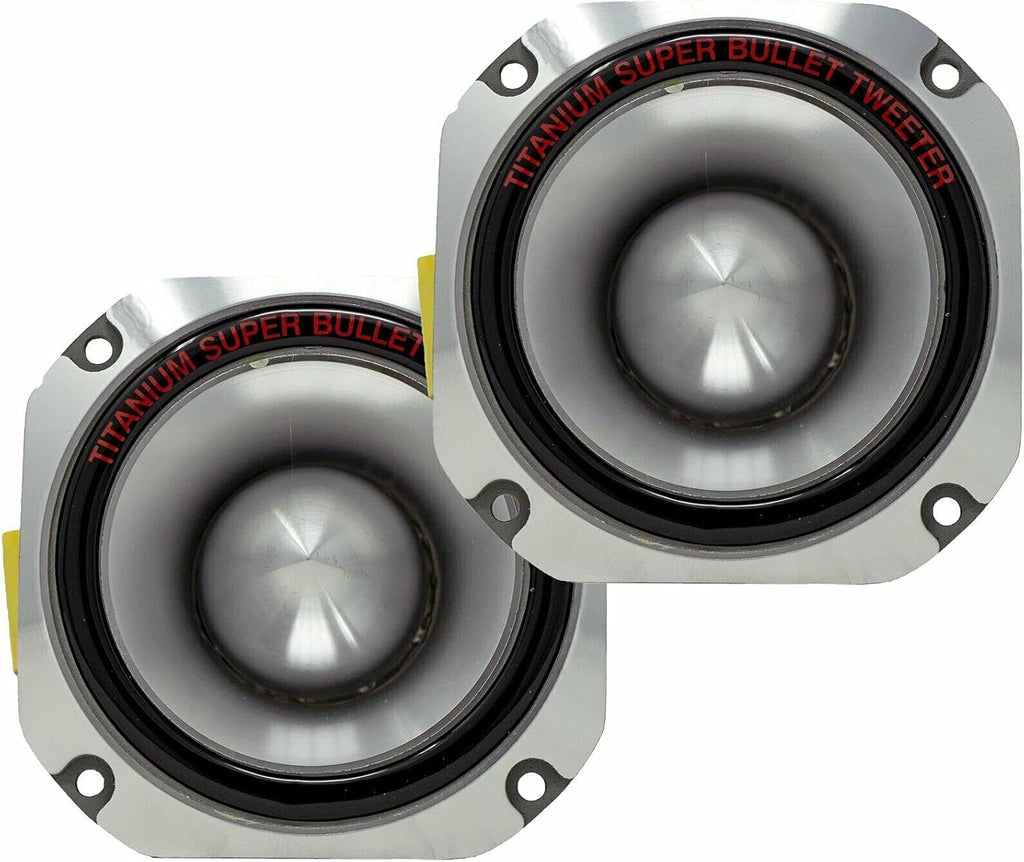 4'' Titanium Bullet Tweeter Super Tweeter, 1500W Peak, Pack of 2 R160