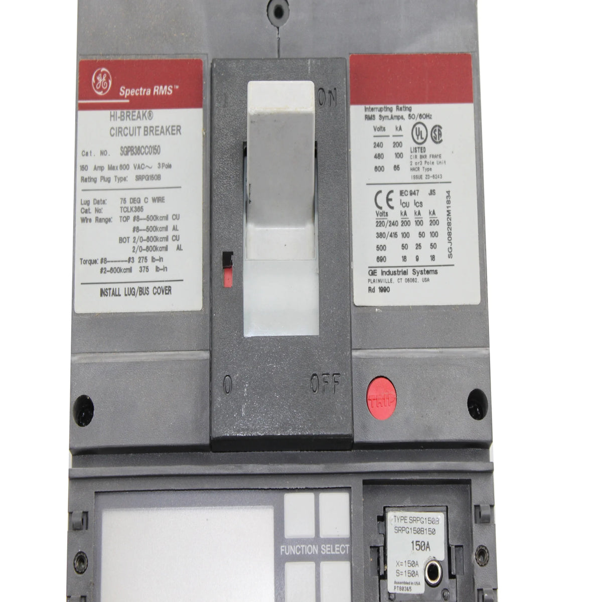 Molded Case Circuit Breaker 3 Poles 150A 600 V Q2350