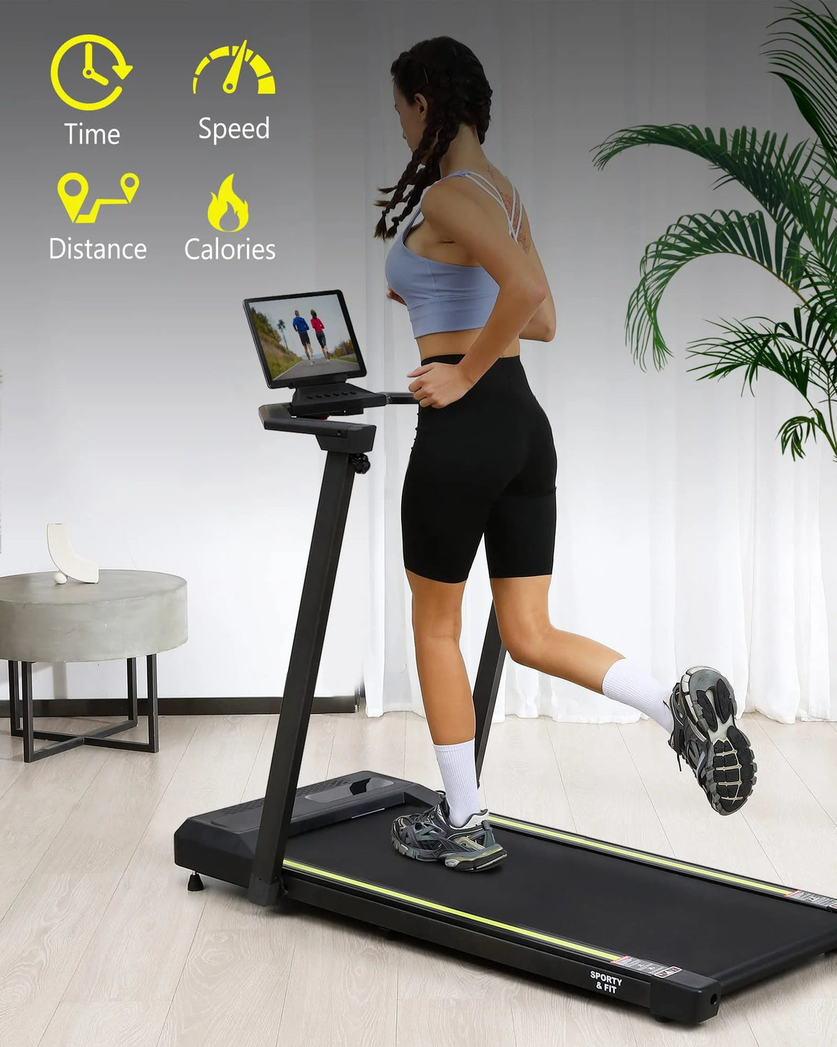 0.6-7.5 MPH Compact Treadmill with Remote X600571