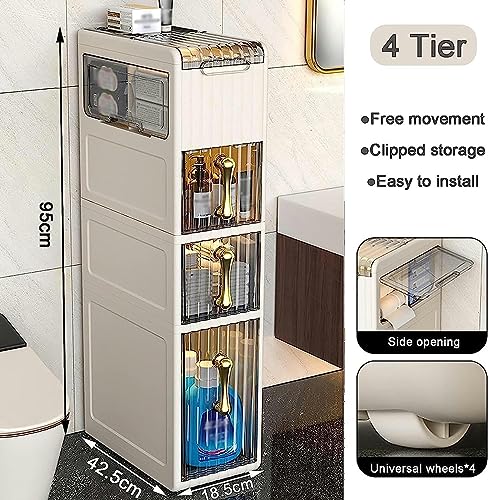 Bathroom Floor Cabinet stackable storage drawers Floor Standing Cabinet Unit Bathroom Storage A153