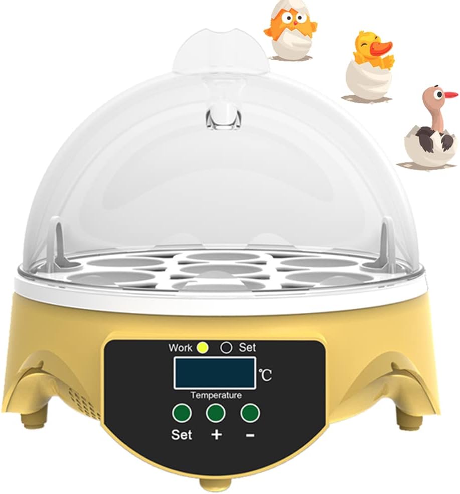 9 Egg Incubator with Temperature Control and Egg Candle Tester Pack of 2 J21208