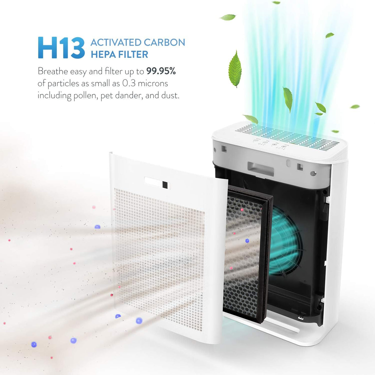 True HEPA Air Purifier with H13 HEPA & Carbon Filter I4916