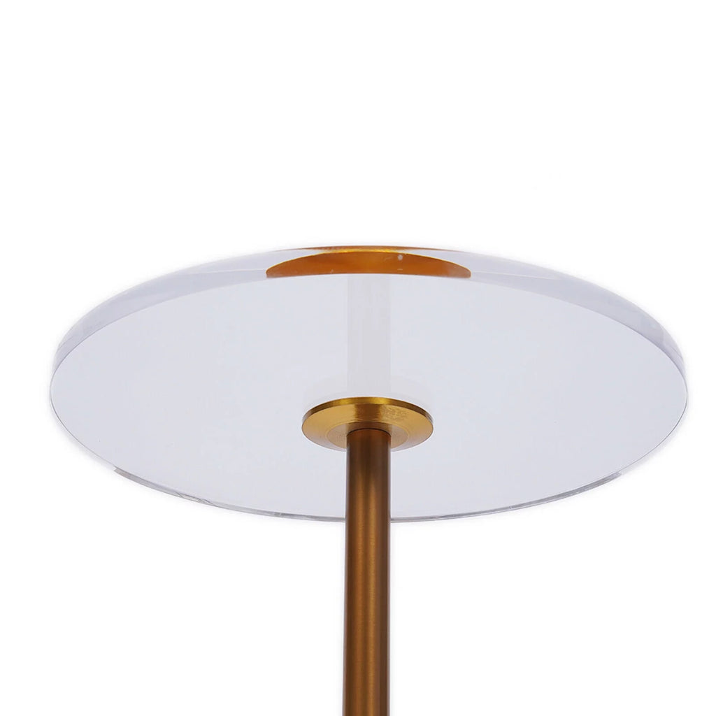 Clear Acrylic Round End Table W5117