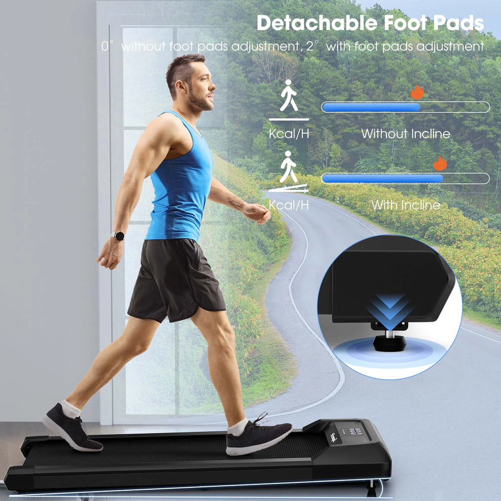 0.6-3.8MPH Walking Pad Under Desk Treadmill with Remote Control N581