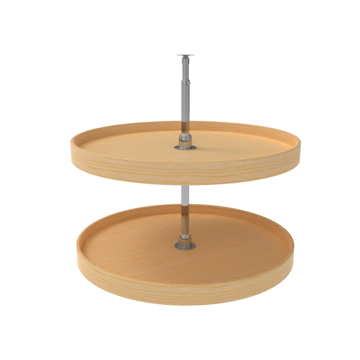 Natural Wood 2-Shelf Lazy Susan U493516