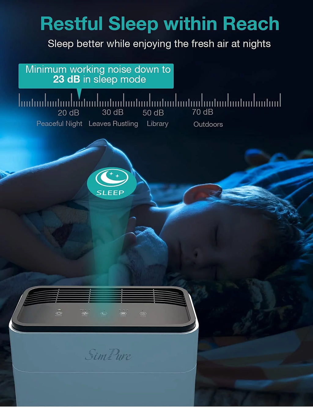 HEPA Air Purifier Air Filter Cleaner White G13180