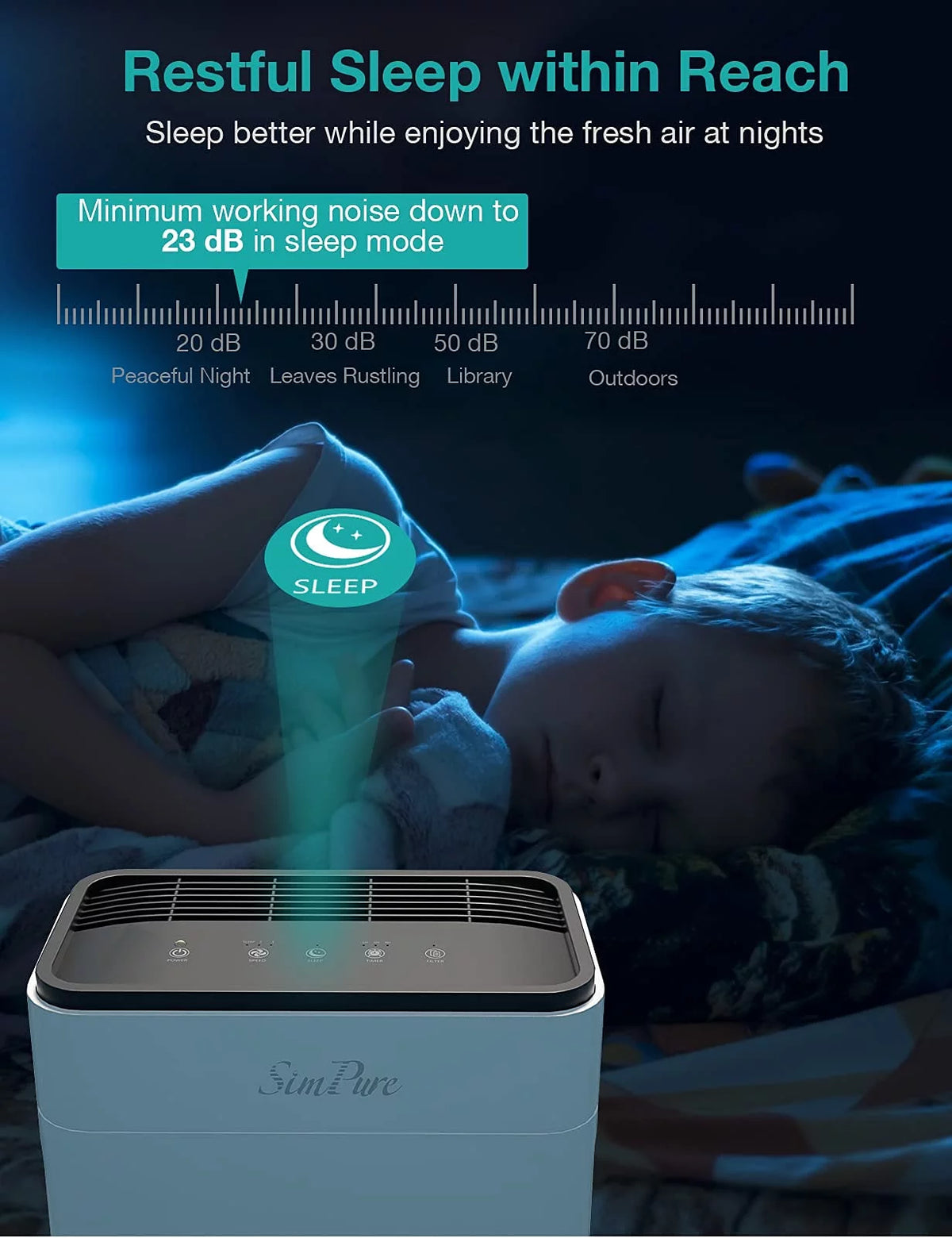 HEPA Air Purifier Air Filter Cleaner White G13180