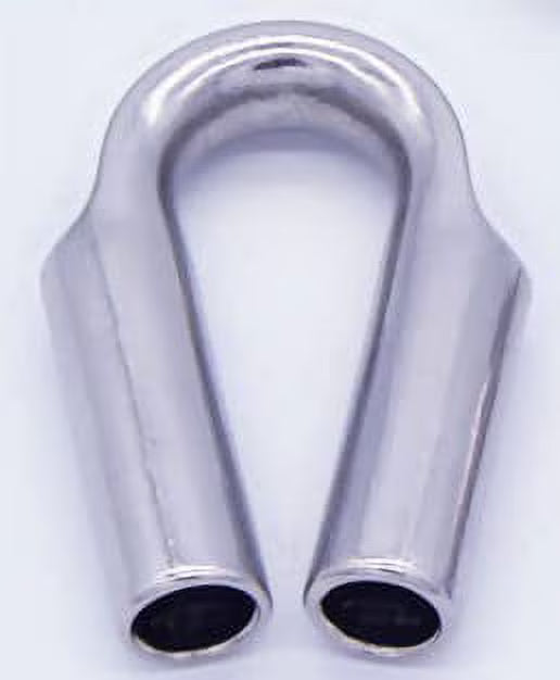 316 Stainless Steel Wire Rope Tube Thimble (12mm, 100-Pack) N454