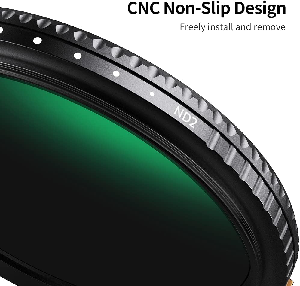 67mm Variable ND Filter ND2-ND400 with Multi-Layer Coatings AGC Glass Adjustable Neutral Density Filter T700297