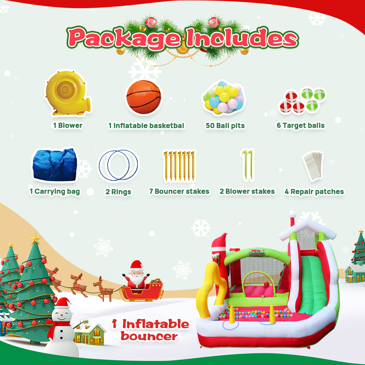 Inflatable Bouncer with Blower X235961