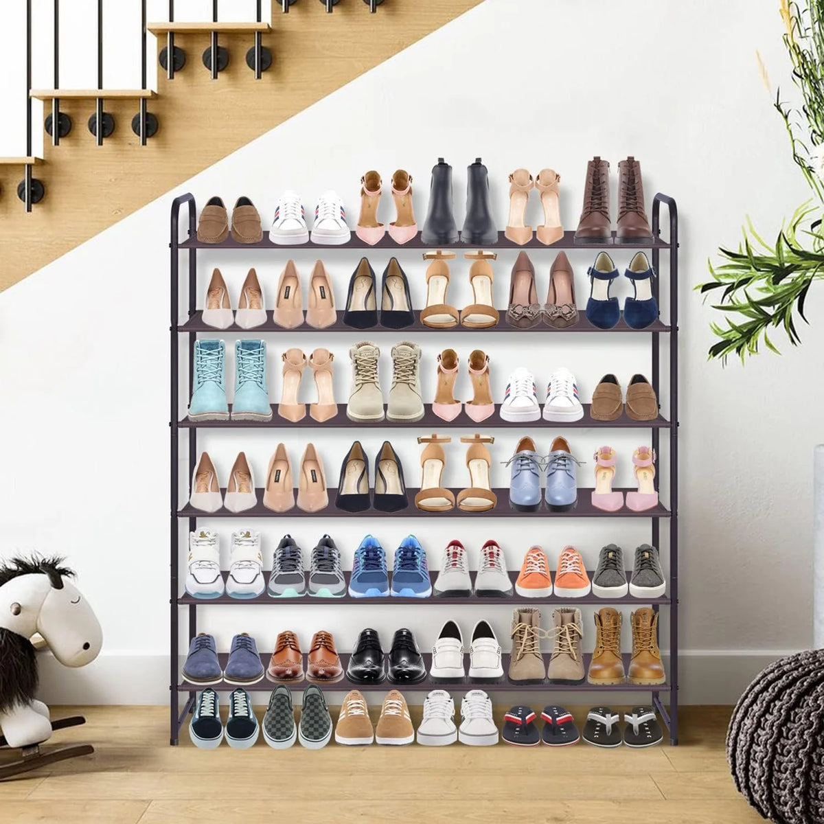 Bronze 6 Tier Metal Shoe Rack K16572