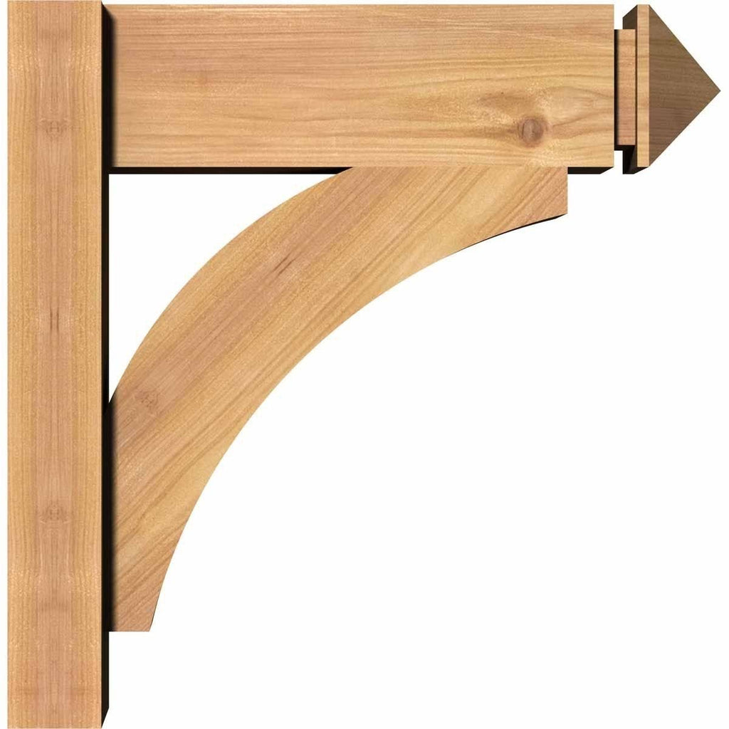 5 1/2x22W x 26x22D x 26x22H Western Red Cedar Arts and Crafts Outlooker A4431
