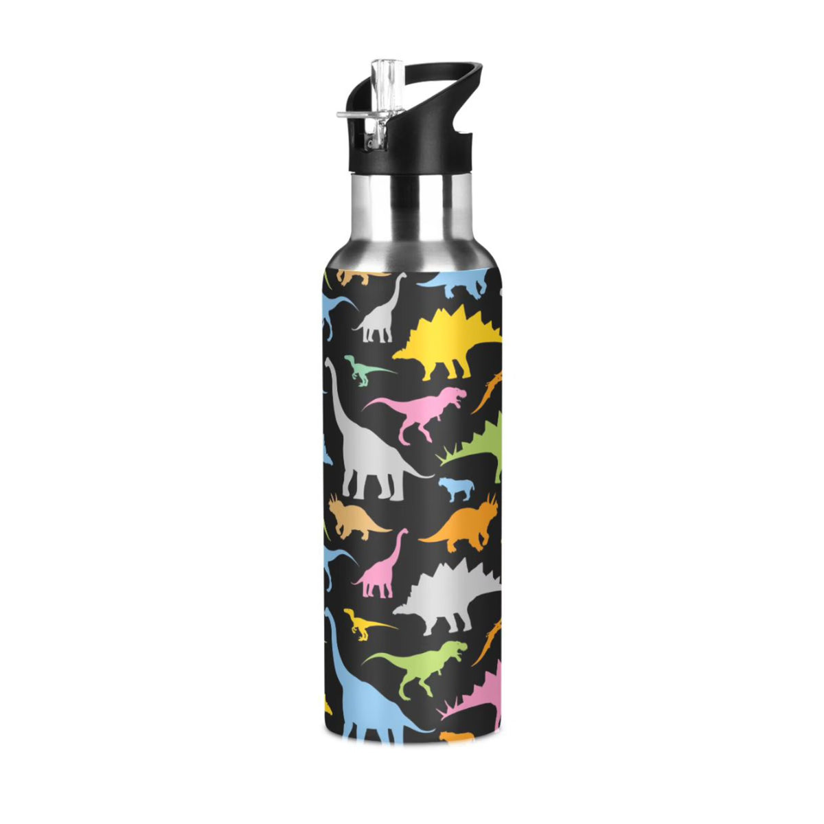 Stainless Steel Vacuum Insulated Water Bottle with Straw Lid 20 OZ W7921