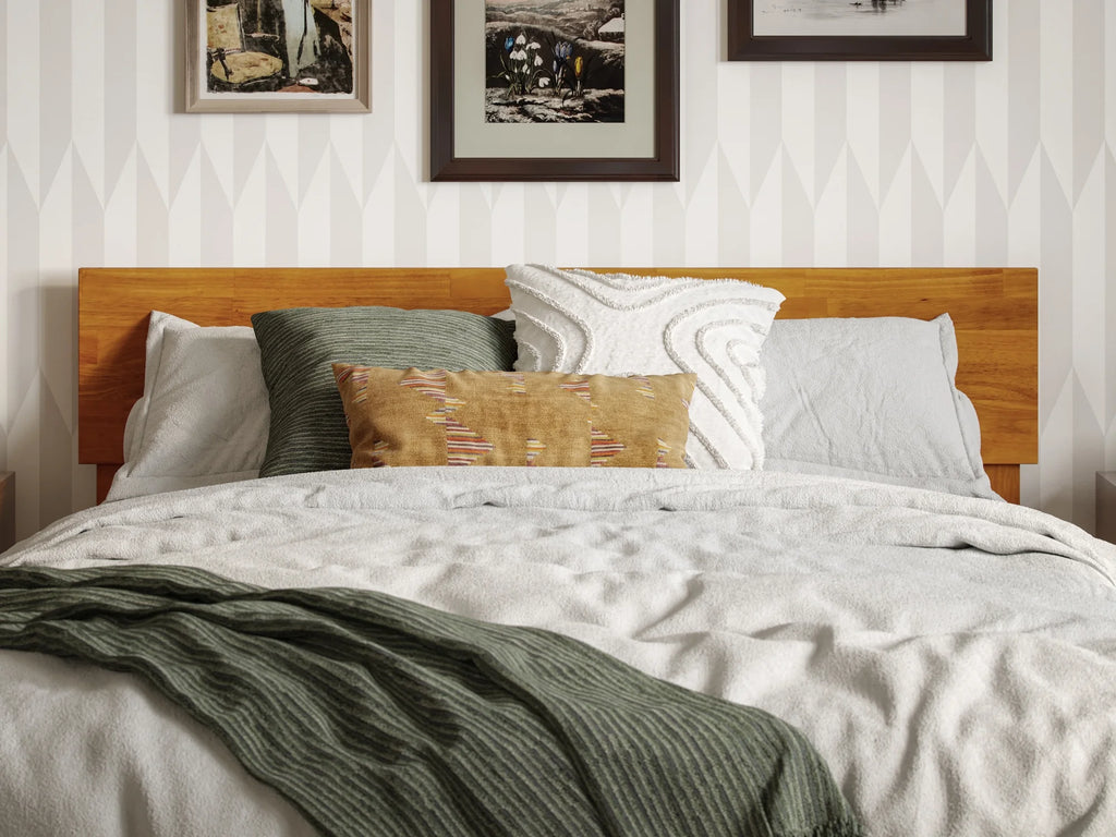 Solid Wood Low Profile Platform Bed Z9256
