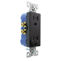 Duplex Decorator Receptacle Outlet, 15-Amp, 120-Volt, Black, 16-Pack P227119