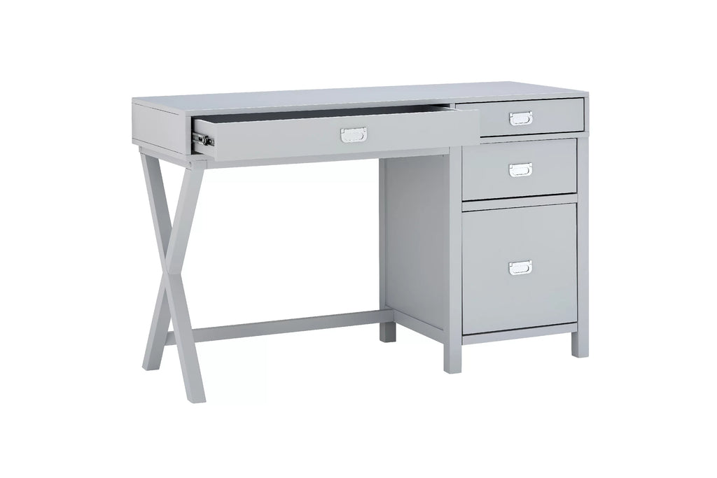 4 Drawer Desk with Side Storage Y162