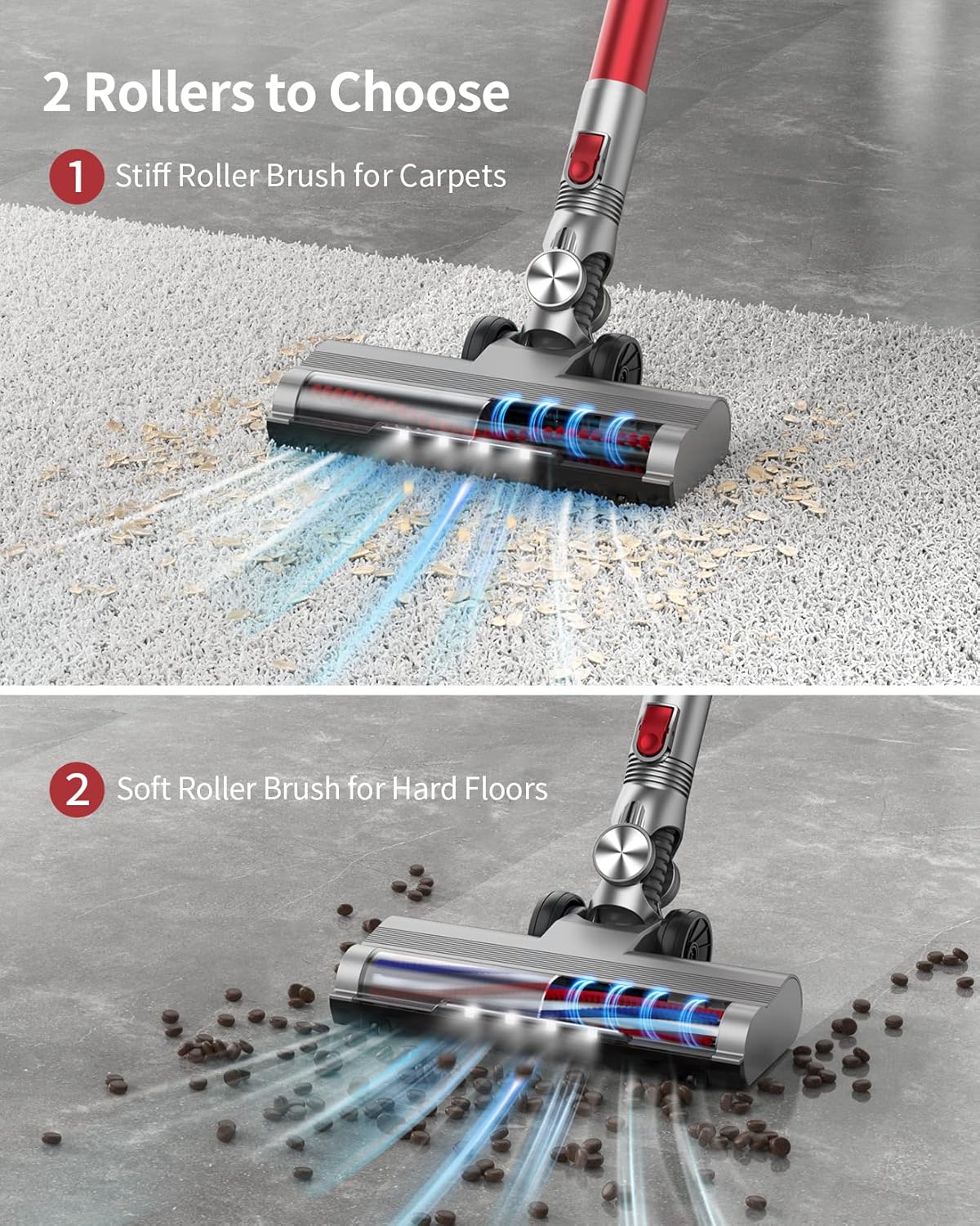 Cordless Stick Vacuum Cleaner with Detachable Battery X98088