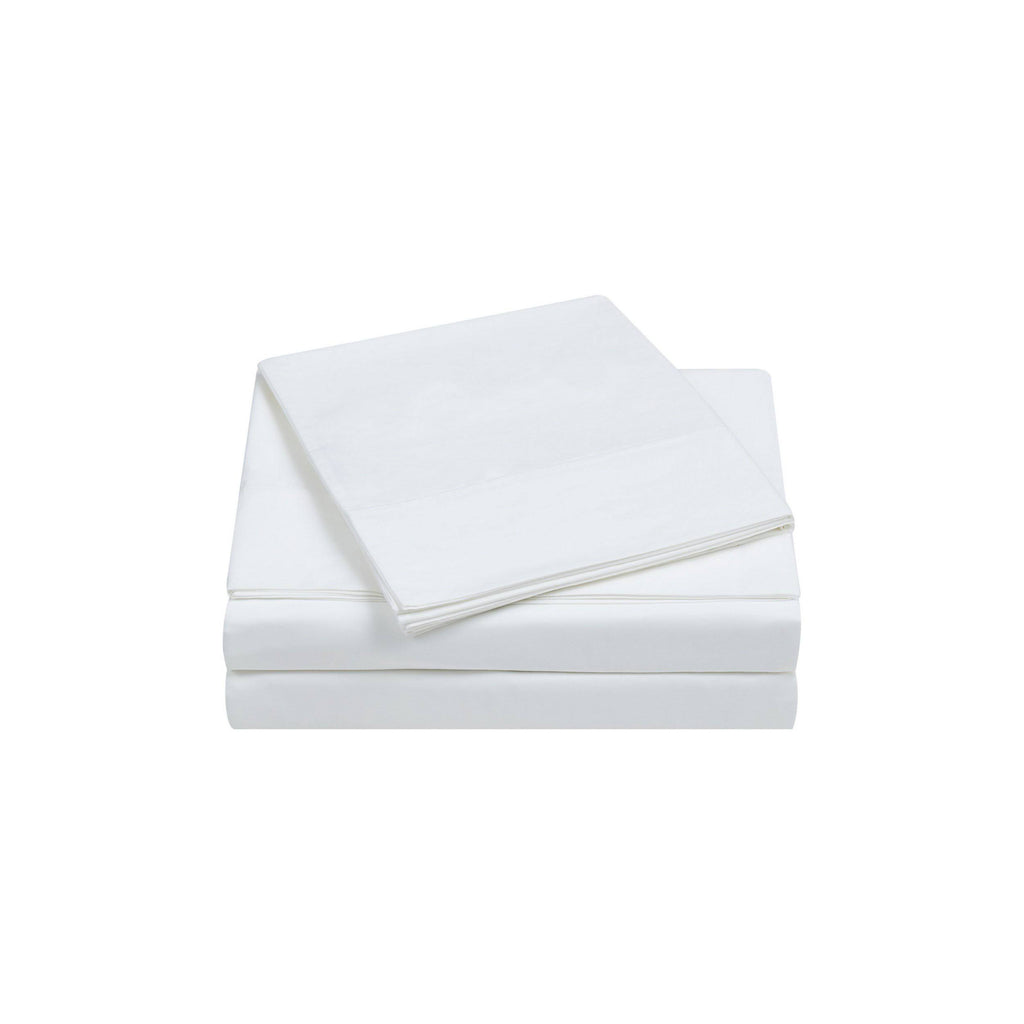 White Queen Percale Sheet Set O9003