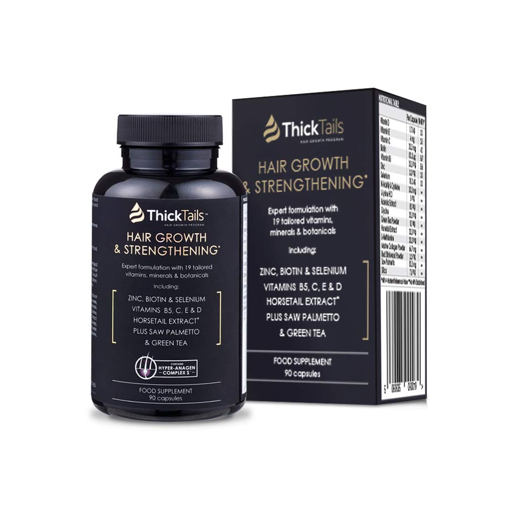 Hair Growth Vitamins with Biotin, Saw Palmetto, and Horsetail, 1 Month Supply E7006