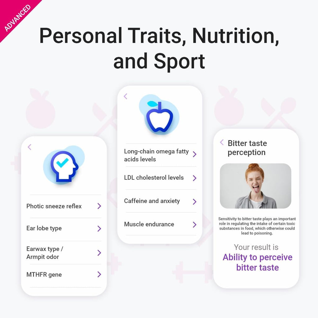 DNA Test with 400+ Health, Ancestry, Traits & Fitness Reports N48479