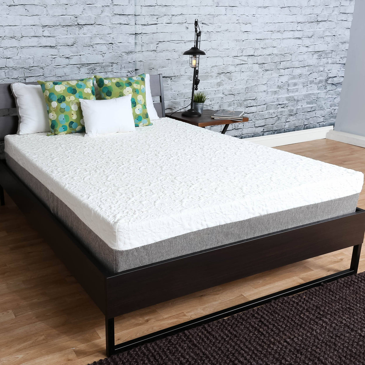 10-Inch Graphite Gel Memory Foam Mattress California King O23365