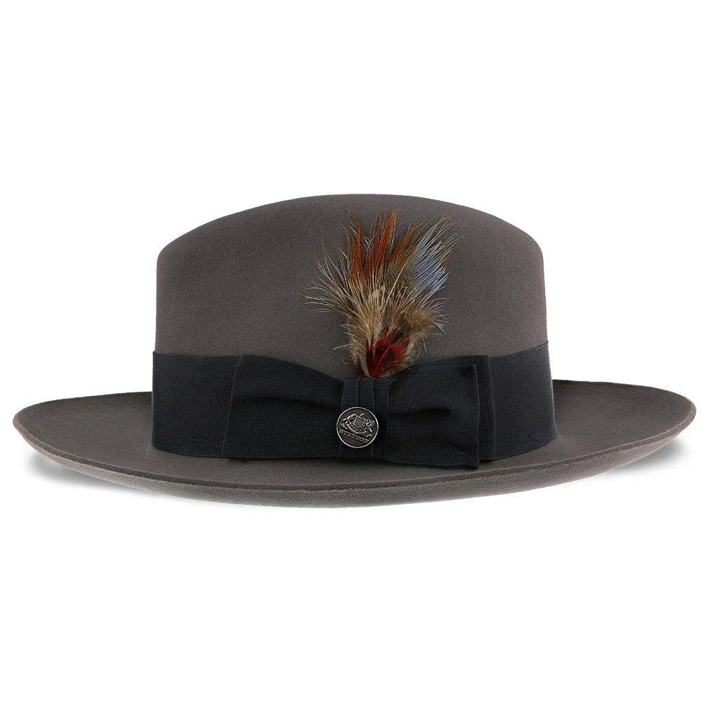 Beaver Fur Felt Fedora Hat Size 7 1/4 Caribou R503