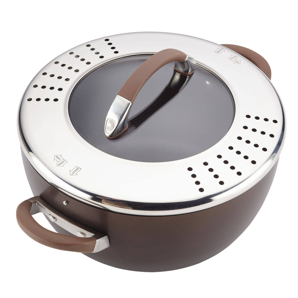 5.5-Quart Covered Straining Casserole I70436