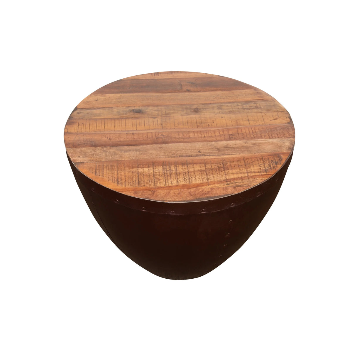 Solid Reclaimed Wood End Table J44585