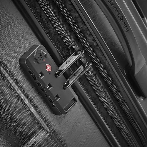 Black Hardside Expandable Luggage with Spinner Wheels, Carry-On 20-Inch R567
