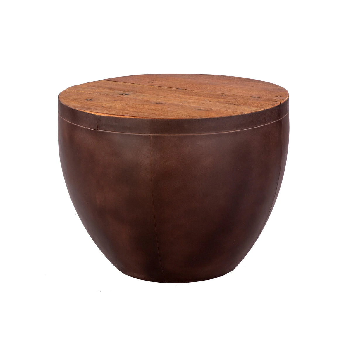 Solid Reclaimed Wood End Table J44585