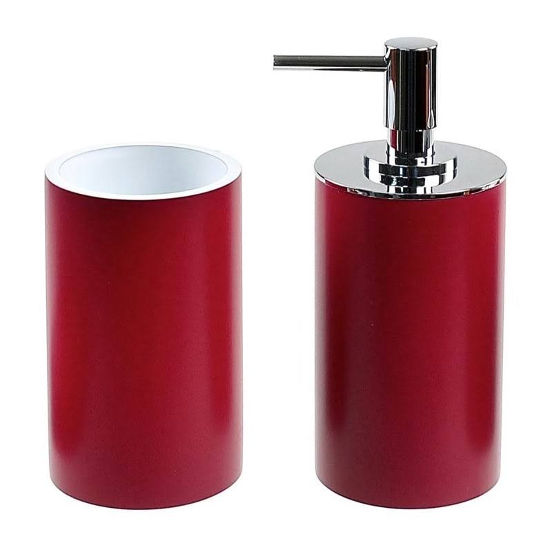 Ruby Red Bathroom Accessory Set W8812