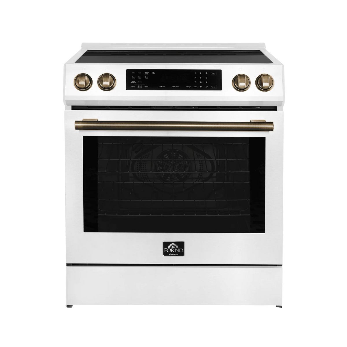White Induction Range with Air Fry and Self-Clean B5354