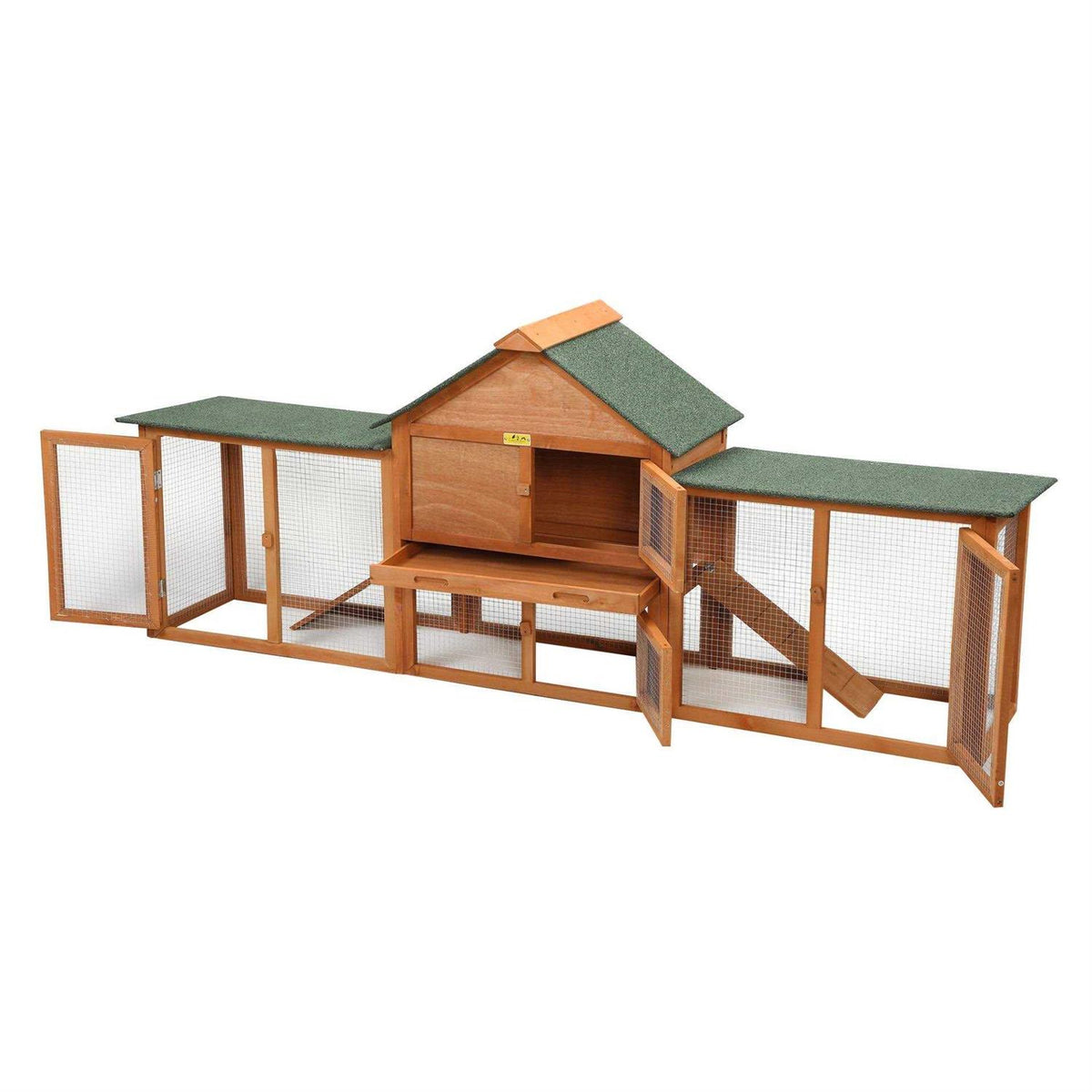 82L Extra-Large Wooden Rabbit Cage With Double Runs N2319