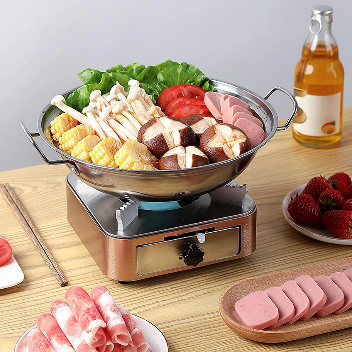 Rose Gold Stainless Steel Mini Furnace F2507