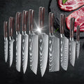 10 Pc Damascus Stainless Steel Knife Set I487980