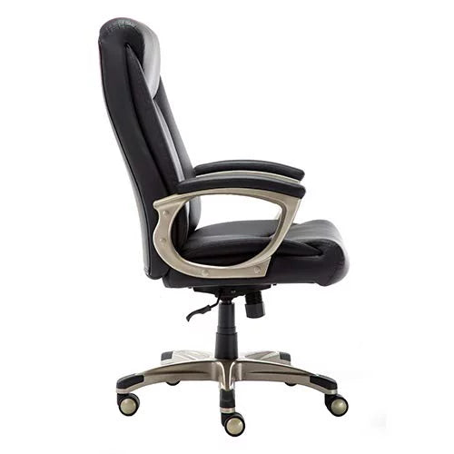 Black Bonded Leather Big & Tall Executive Office Chair M7852