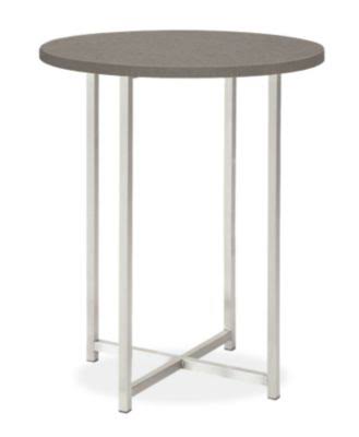 Round End Table 18 Diameter 22H Stainless Steel Z78569