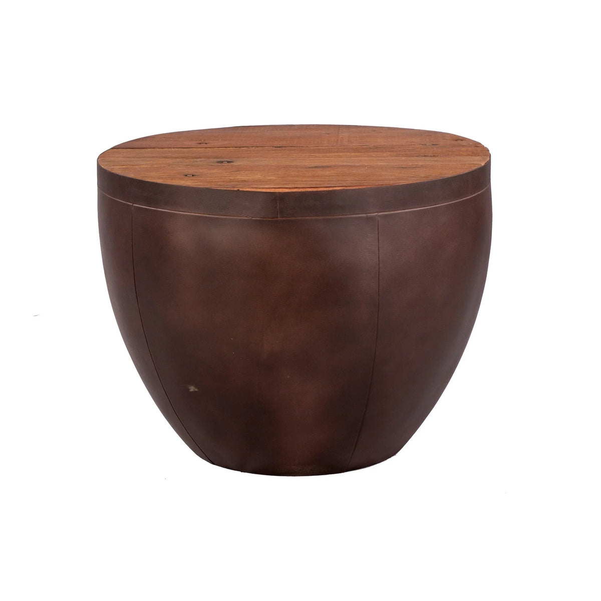 Solid Reclaimed Wood End Table J44585